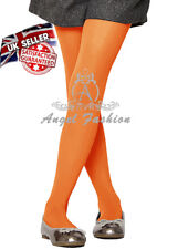 Girls, Kids Plain 40 Denier Tights Microfibre 16 Bright Colors 3 Sizes Age 2-11