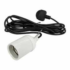 Hydroponics Omega E40 Socket 4M Lead CFL Hanger For Grow Lamp Light