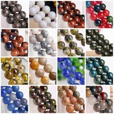 Round 4mm 6mm 8mm 10mm 12mm Natural Stone Gemstone Loose Beads Jewelry Making