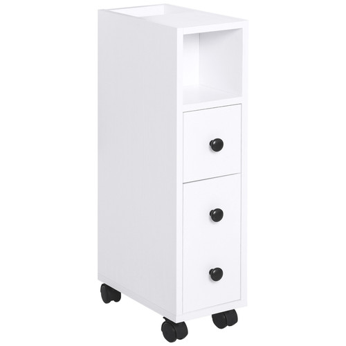 Slim bathroom storage - slim, rolling