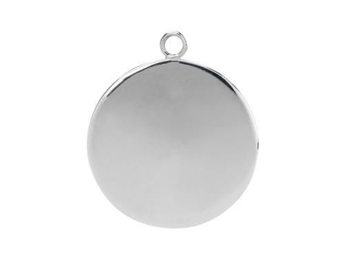 Sterling silver round locket - sterling,