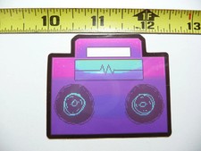 OLD SCHOOL BOOMBOX NEON STYLE