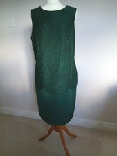 M&S Per Una Green Dress Size 14