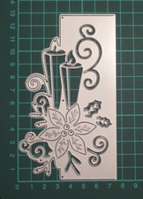 Candles & Poinsettia Metal