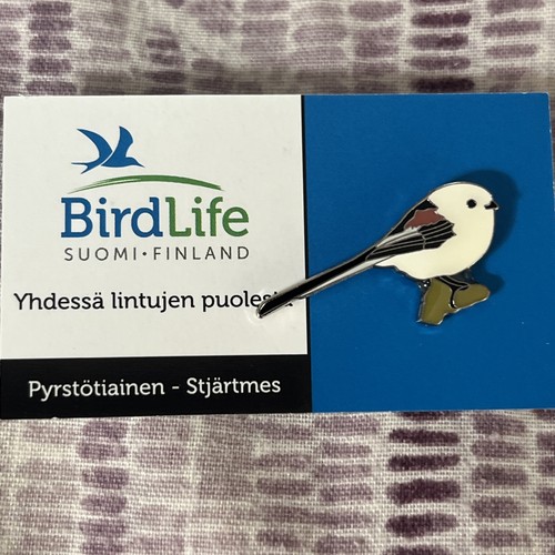 Rspb pin badge long tailed - badge, tit
