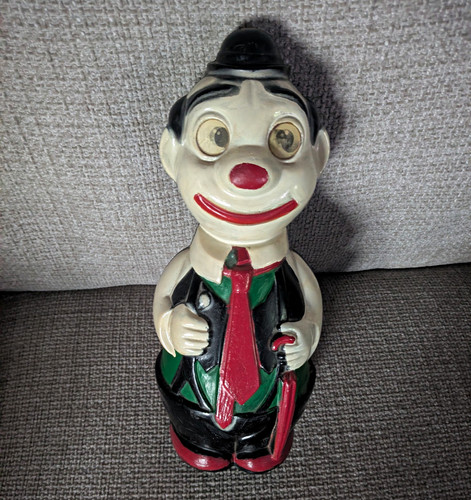 Vintage ceramic clown moneybox - clown,