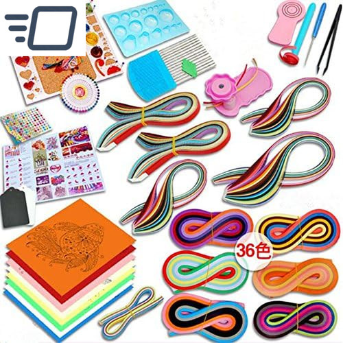 Paper quilling kit with 1420 - kit,