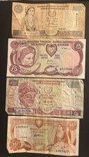 Set Of 4 Banknotes Cyprus