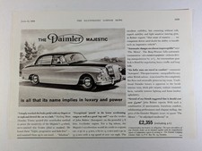 Daimler Majestic Car Original 1959 Paper Magazine Advert