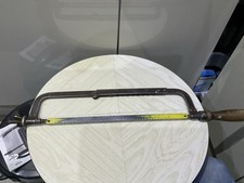 Hacksaw Extendable Frame Wooden Handle Vintage Old 29cm Blade