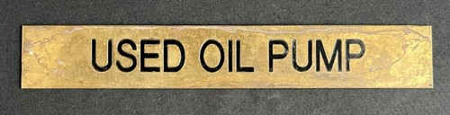 Used oil pump vintage service - oil,