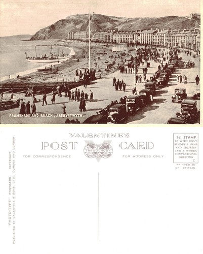 Vintage postcard promenade - vintage,