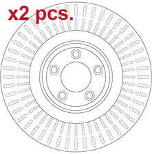 X2 PCS FRONT BRAKE DISC ROTOS X2 PCS SET DF6146S TRW I