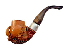 Antique Meerschaum Pipe with Eagle's Claw White's Allsorbo Scotland