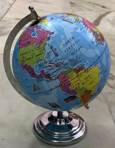 Rotating world globe - globe, with