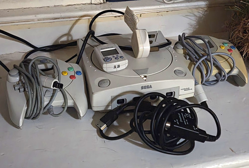 Sega dreamcast console white - sega,