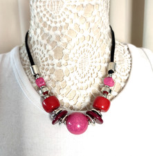 Red & Pink Chunky  Beaded