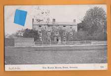 Suffolk - The Manor House, Risby.    Postcard