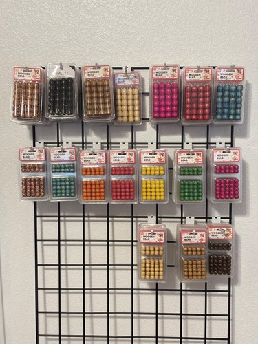 Wooden hair beads braid - hair, beads,