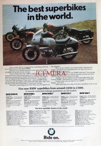 Bmw range superbikes - of, superbikes'