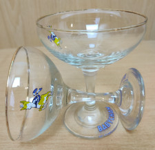 2 X Vtg 1970s Babycham Glasses