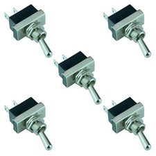 5 x On-Off Toggle Flick Switch