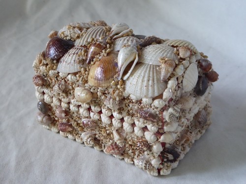 Vintage seashell encrusted - vintage,
