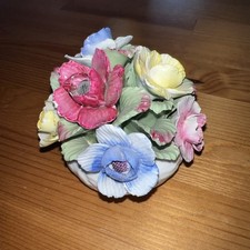 Vintage Aynsley Fine Bone China Flower Bowl Hand Modelled & Painted