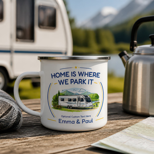 Personalised caravan enamel - personalised,