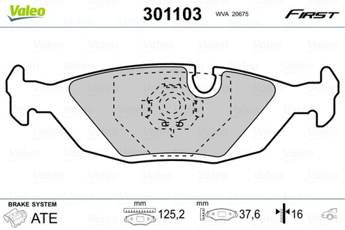 Fits valeo 301103 - valeo, brake