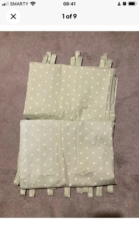 Two handmade lined curtains - two,