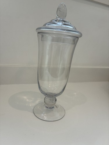 Clear glass apothecary jar - clear,