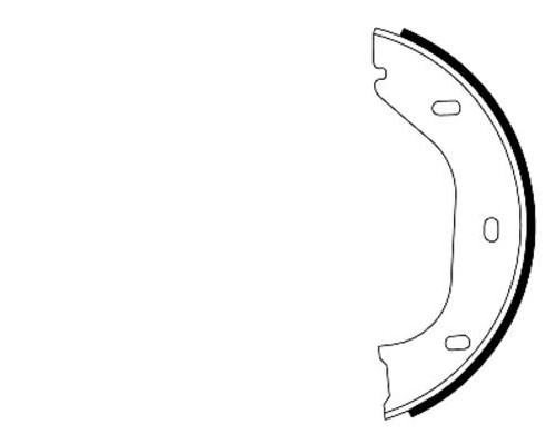 Textar 91020200 brake shoe - 91020200,