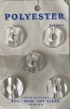 Vintage Polyester Buttons -