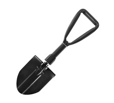 Folding Shovel Spade Digging Multifunctional Compact Outdoor Camping Black