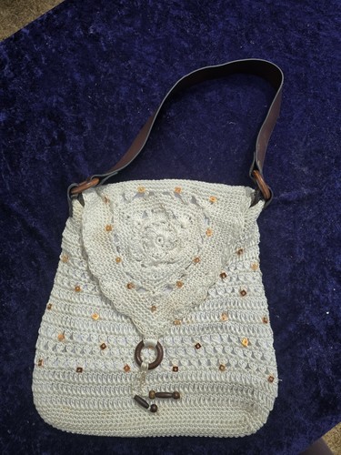 Crochet white gold sequins - crochet,