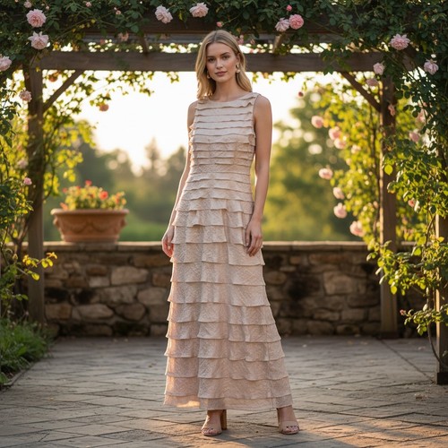 Adrianna papell layered ruffle - adrianna,