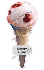 Ice cream van sticker Cherry