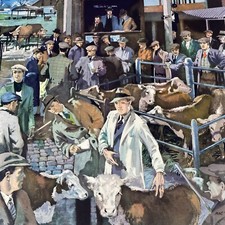 A Rural Cattle Market In