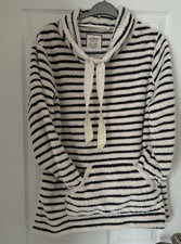 Ladies Next Authentic Soft Cosy Fluffy Nightwear XL Stripe Loungewear Jumper Top