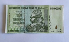 Zimbabwe 10 Trillion Dollars