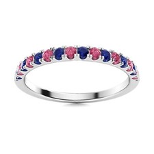 Pink Topaz & Blue Sapphire
