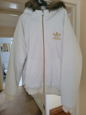 Adidas White Jacket Size L