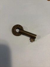 Old Brass Hollow Barrel Key