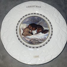 Vintage  Coalport 1986 Christmas Plate
