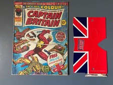 Captain Britain # 1 + free gift Face Mask October 13th 1976 Marvel Comics UK