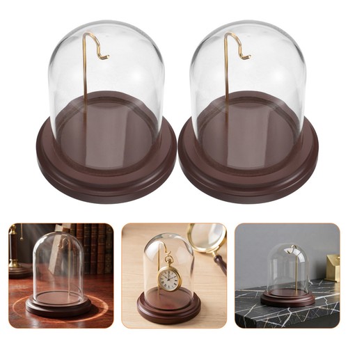 2pcs clear glass pocket - 2pcs, watch
