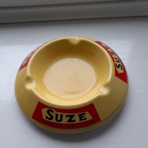 Suze ashtray yellow round - yellow,
