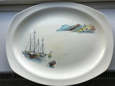 Vintage Mid Century Modern Riviera Large Platter Hugh Casson for Midwinter