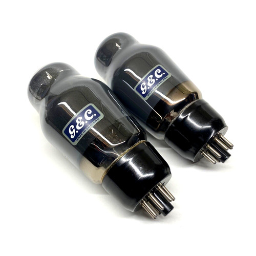 Pair kt66 grey glass black - ,